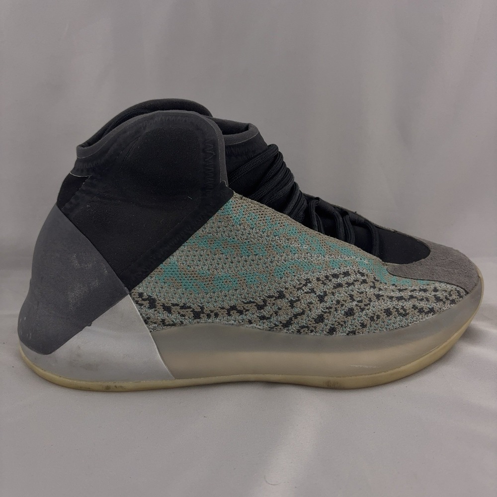 Adidas‎ x Yeezy QNTM Shoes Mens Size 8 Teal Blue High Top Basketball G50864